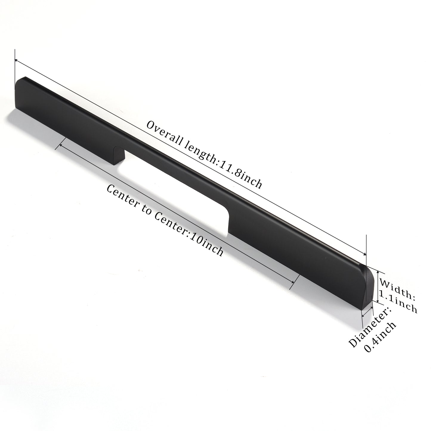 Satanga cabinet handle 9130 256mm black