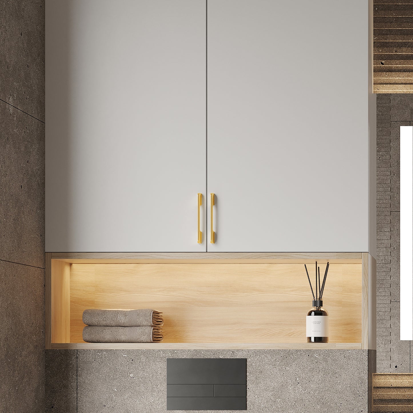 Satanga cabinet handle 9130 160mm Brass