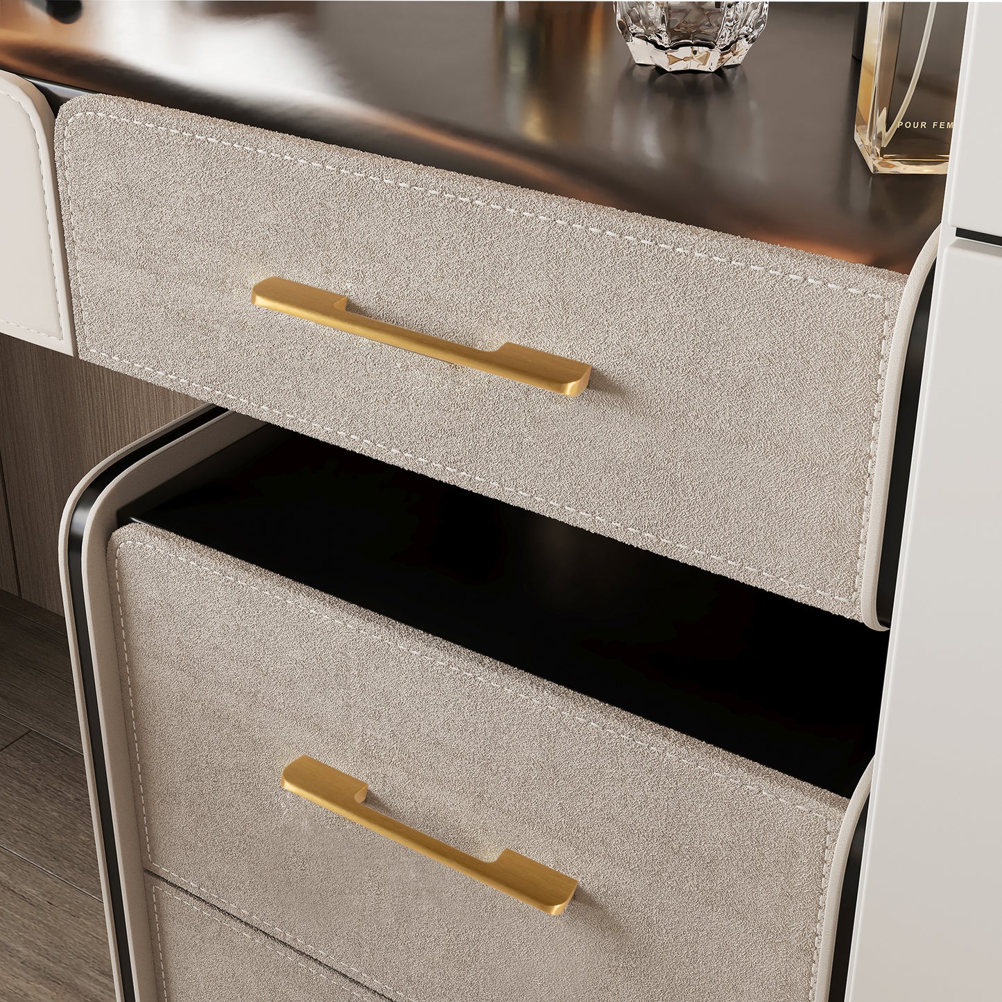 Satanga cabinet handle 9130 128mm Brass