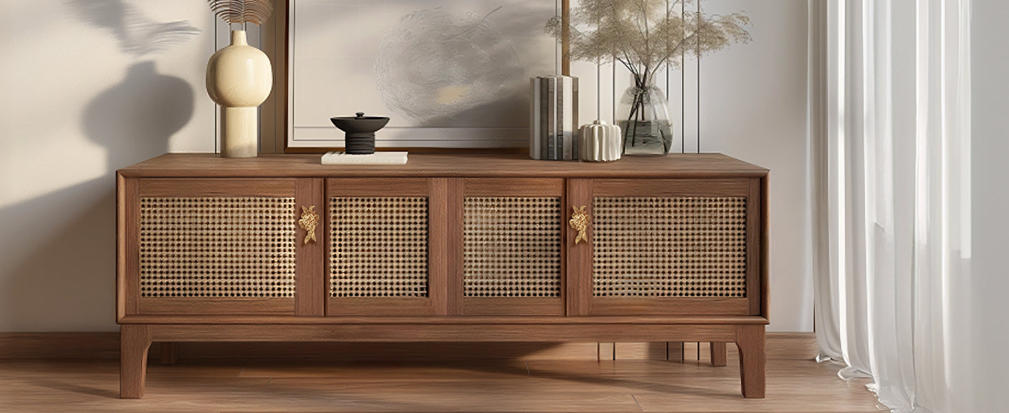 Flower Cabinet Pulls Handle Knob Drawer for Kitchen Dresser Wardrobe Bathroom and Cupboard to Hole Hardware Knob Easy Installation Self-contained Screws Pack of 4 Champagne Bronze