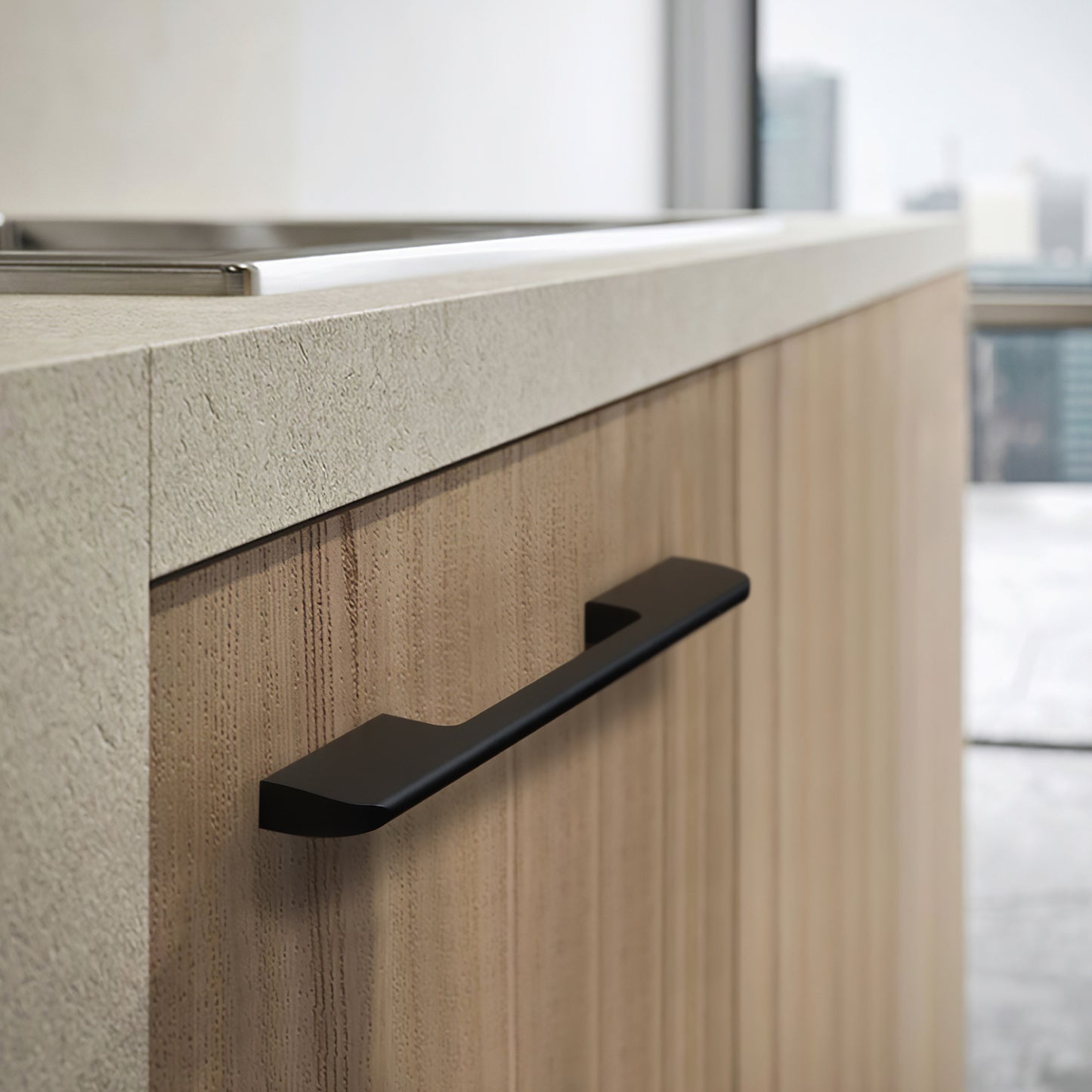 Satanga cabinet handle 9130 black 128mm