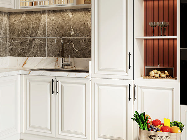 Satanga Finger Edge Pulls for Cabinets Black 120MM