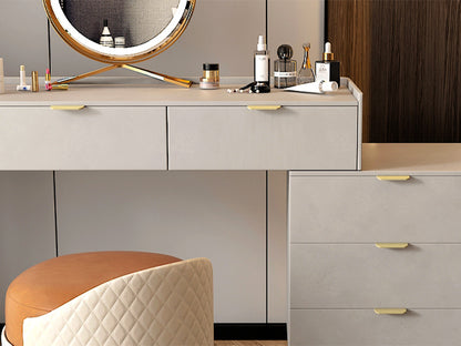 Satanga 5Pack Edge Finger Tab Pull for Cabinets Kitchen Concealed Aluminum Flat Hidden Bar Pulls Drawer Pulls Easy to Install 3.15inch 80mm Overall Length Brushed Brass