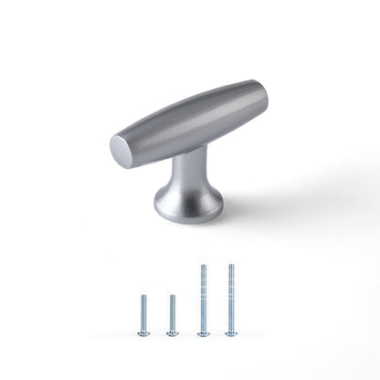 Satanga Finger Edge Pulls for Cabinets Silver Single hole