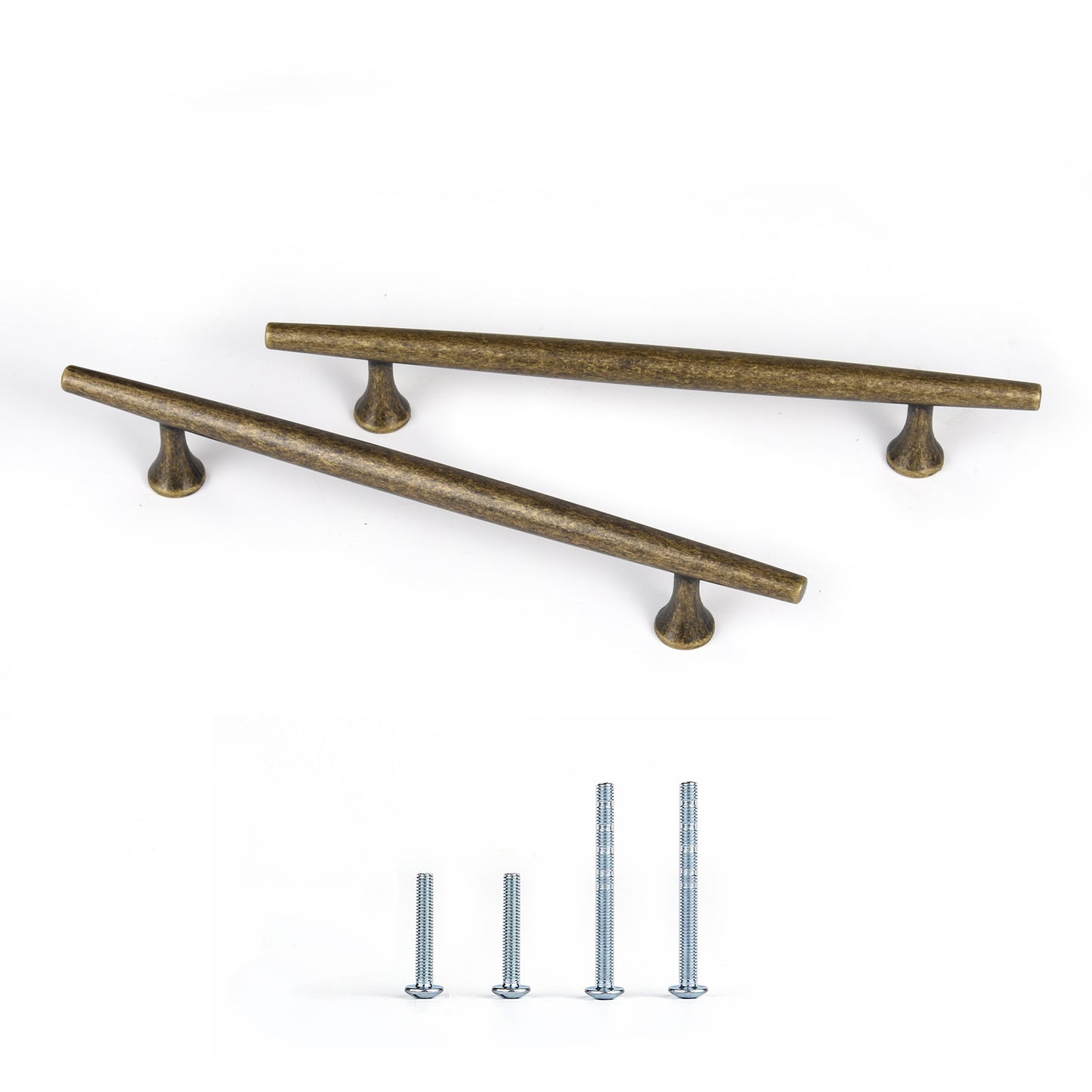 Satanga Finger Edge Pulls for Cabinets Retro Brass 128mm