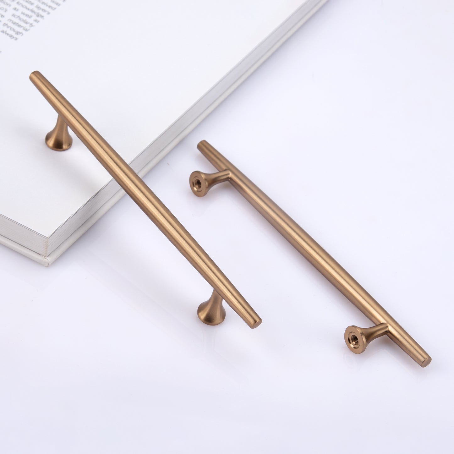 Satanga Finger Edge Pulls for Cabinets Champagne Bronze 128mm