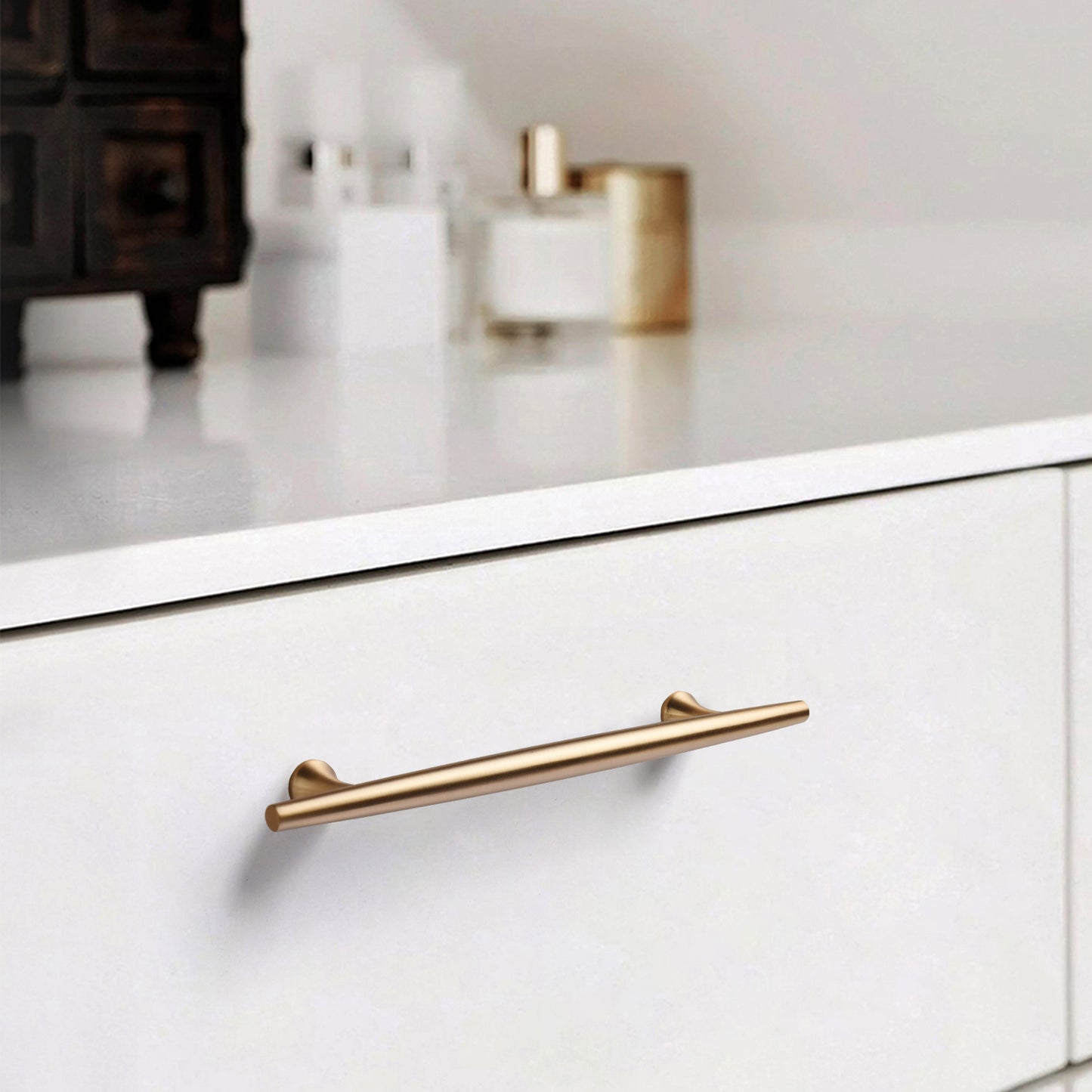 Satanga Finger Edge Pulls for Cabinets Champagne Bronze 128mm