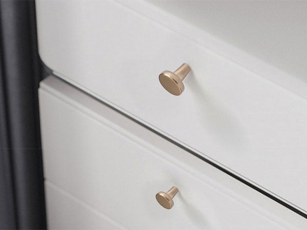 Cabinet Knobs 4 Pack Kitchen Retro Brass Modern Drawer Handles Single Hole Decorative Hardware Dresser Pulls for Antique Cupboard Door Farmhouse Furniture Bathroom Pulls Cabinets Knob