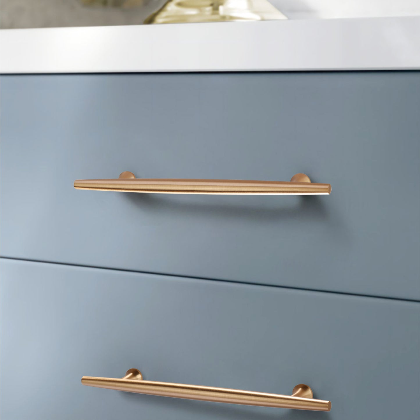 Satanga Finger Edge Pulls for Cabinets Champagne Bronze 128mm