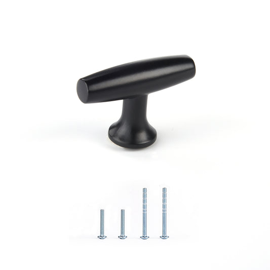 Satanga Finger Edge Pulls for Cabinets Black Single hole