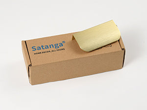 Satanga 5Pack Edge Finger Tab Pull for Cabinets Kitchen Concealed Aluminum Flat Hidden Bar Pulls Drawer Pulls Easy to Install 3.15inch 80mm Overall Length Brushed Brass