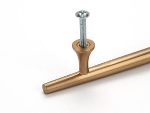 Satanga Finger Edge Pulls for Cabinets Champagne Bronze 128mm