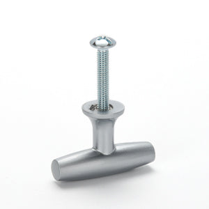 Satanga Finger Edge Pulls for Cabinets Silver Single hole