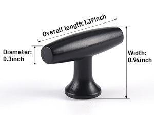 Cabinet Knobs 5Pack Kitchen Black Modern Drawer Handles Single Hole Decorative Hardware Dresser Pulls for Antique Cupboard Door Farmhouse Furniture Bathroom Pulls Cabinets Knob