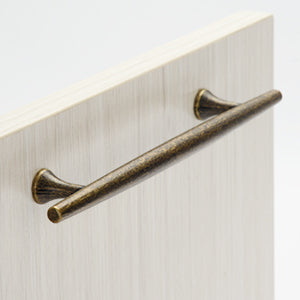 Satanga Finger Edge Pulls for Cabinets Retro Brass 128mm