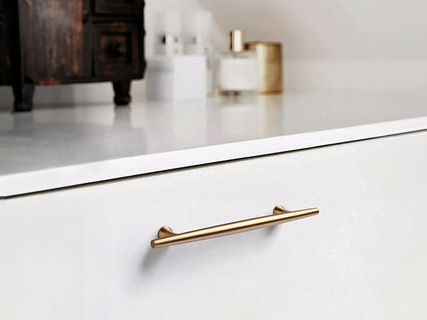 Satanga Finger Edge Pulls for Cabinets Black Champagne Bronze 128mm